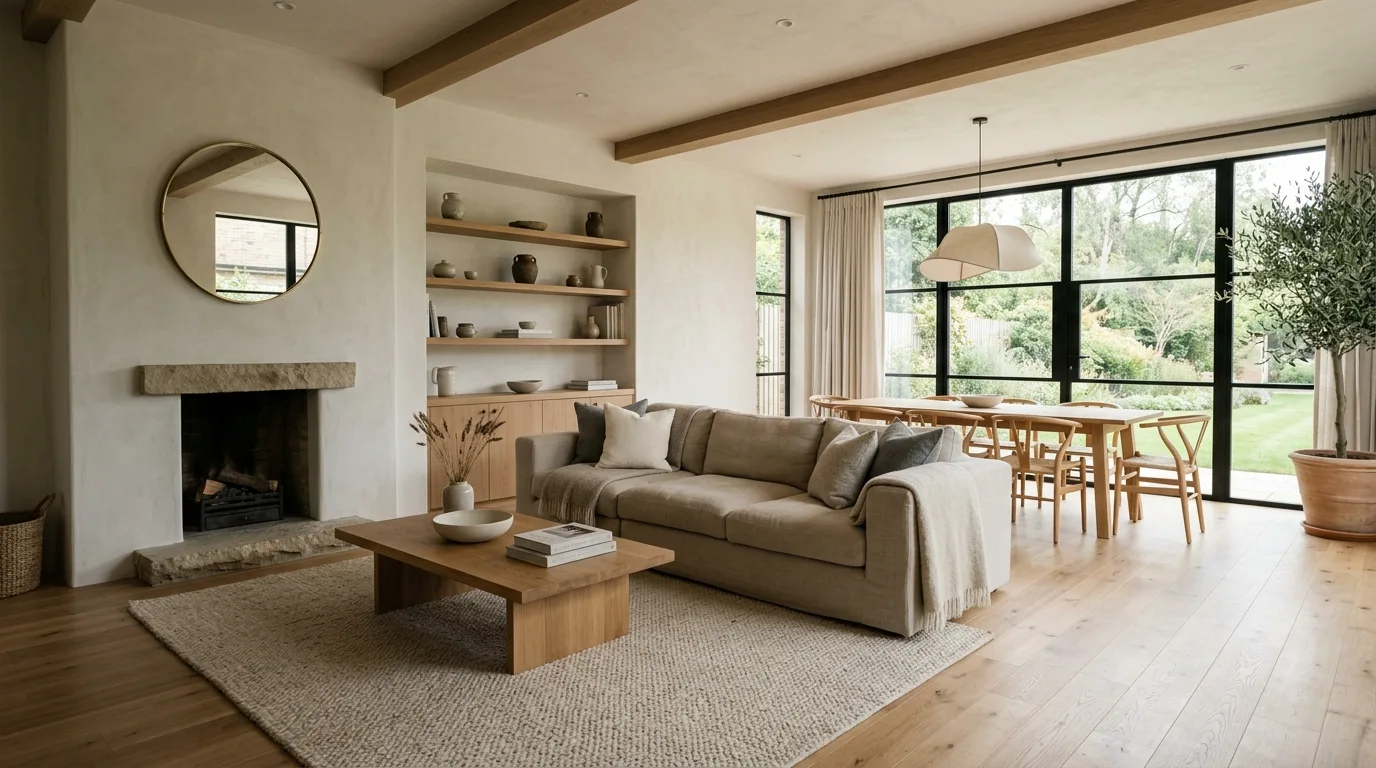 Finish with a home that feels timeless and quietly complete inspiration for a neutral home interior.